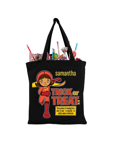 WordGirl to the Rescue Black Trick-or-Treat Bag